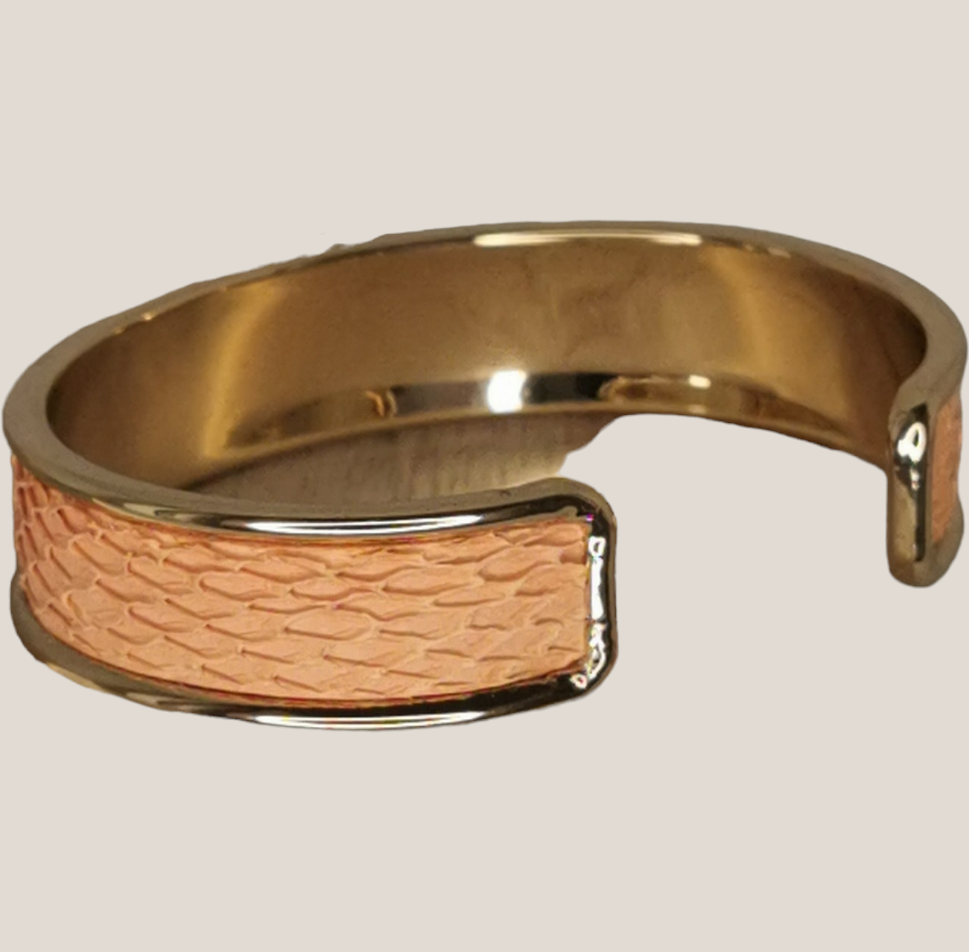 Collection BAIONA -Bracelet  pêche-abricot brut- Elegan-SE